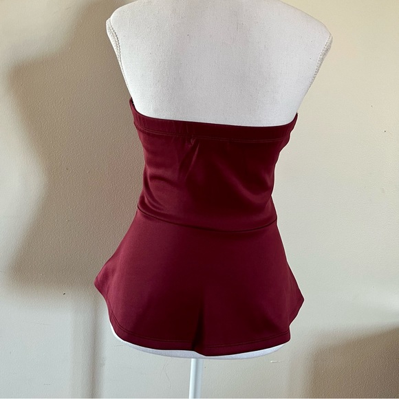 Burgundy off-the-shoulder top - Picture 3 of 3